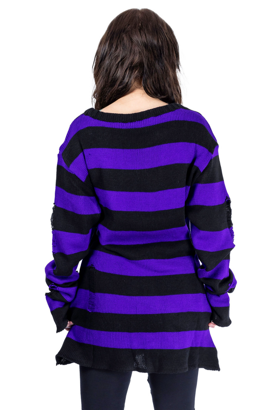 Heartless - Maglione Oriana Jumper (Black/ Purple)