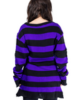Heartless - Maglione Oriana Jumper (Black/ Purple)
