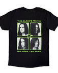 Rock Off T-shirt - Type O Negative - Green Man (Black) (Back Print)