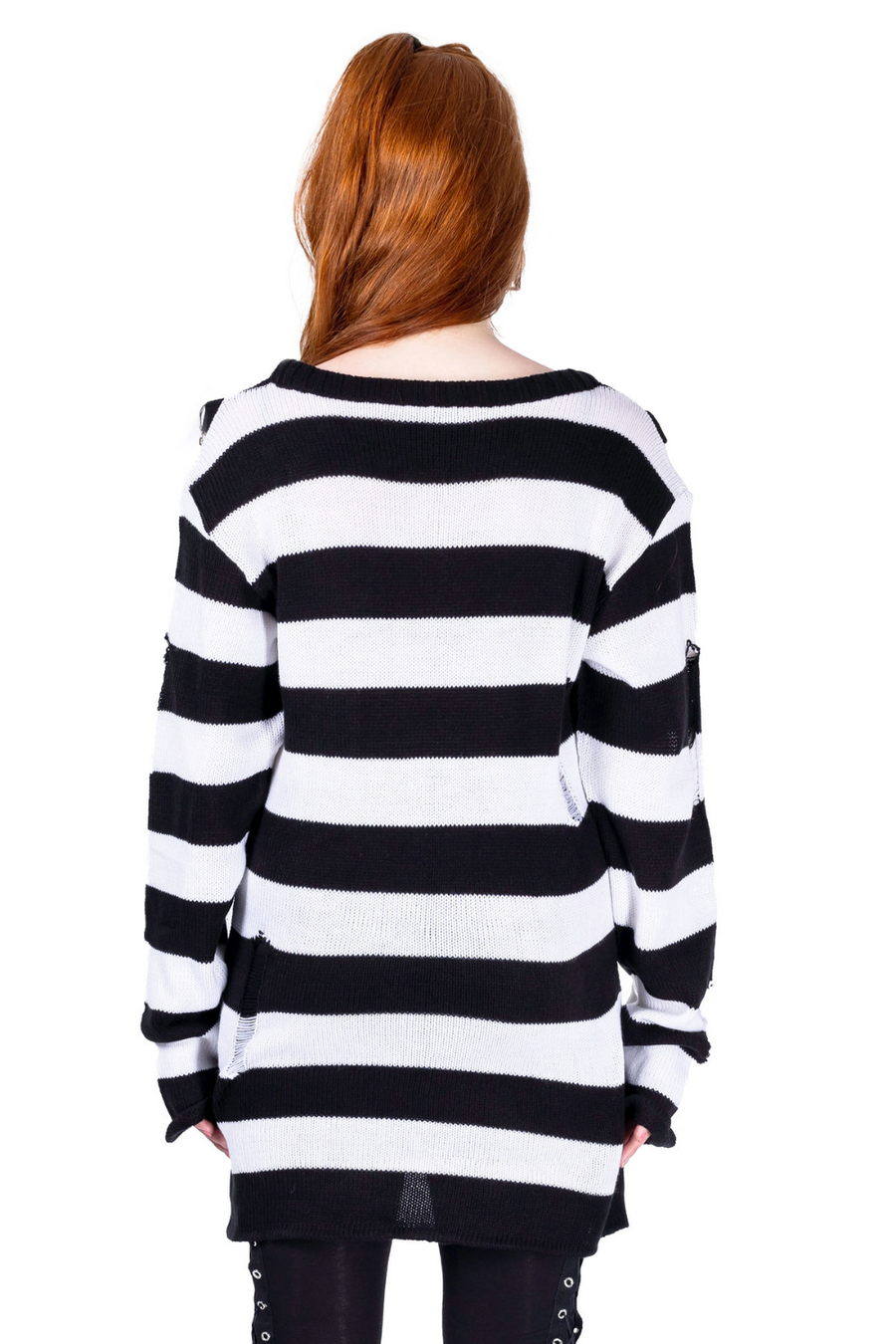 Heartless - Maglione Oriana Jumper (Black/White)