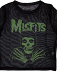 Rock Off Crop Top velo - Misfits - Green Hands