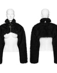 Punk Rave - Giacca corta in pelliccia sintetica Punk