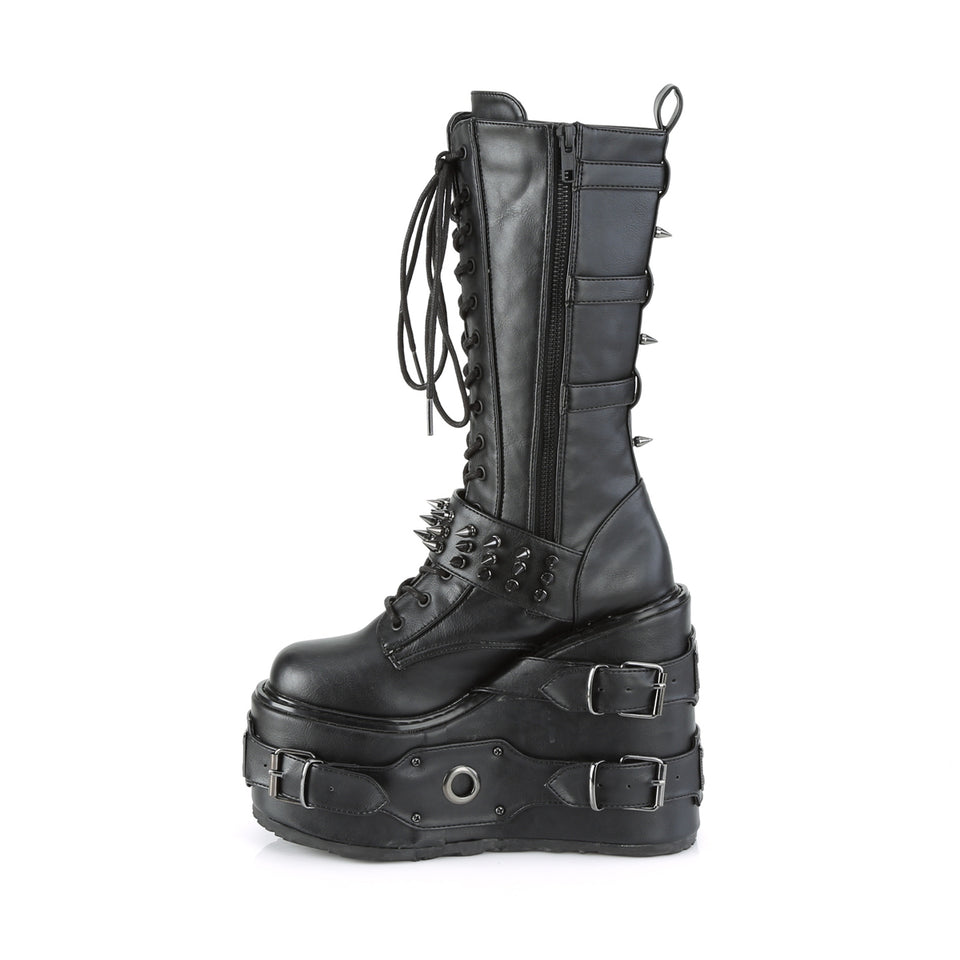 DEMONIACULT SWING 327  Black Vegan Leather
