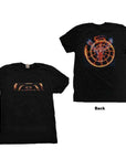 Rock off T-shirt Tool: Flame Spiral (Black) (Back & Sleeve Print)