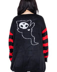 Cupcake Cult - Maglione Half Dead Cat Rosso/Nero