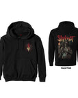 Rock Off Felpa - Slipknot Pullover Hoodie: Burn Me Away (Black) (Back Print)
