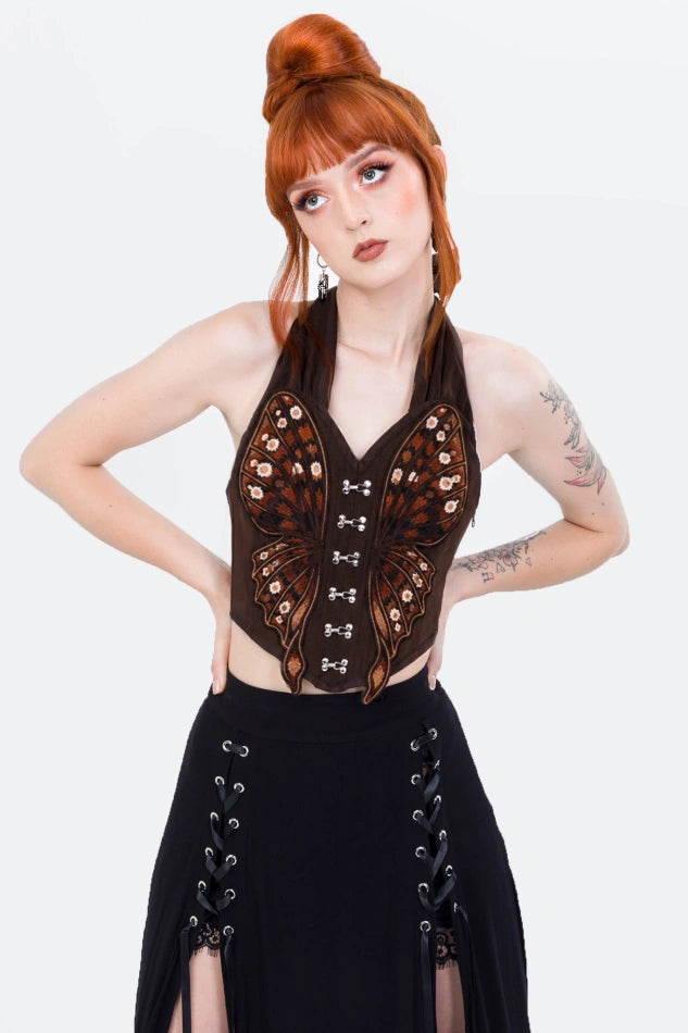 RESTYLE CINNAMORA CORSET TOP