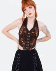 RESTYLE CINNAMORA CORSET TOP