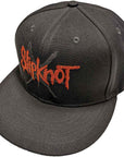 Rock Off - Cappellino Snapback unisex Slipknot: stella a 9 punte (grigio antracite) (stampa laterale)