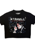 Rock Off Crop Top - My Chemical Romance : Three Cheers (Black)