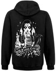 Sweatshirt zipper Tatto Cult Wednesday poison white