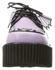 DEMONIACULT CREEPER-205 Lavander Vegan Leather