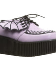 DEMONIACULT CREEPER-205 Lavander Vegan Leather