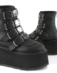 DEMONIACULT DAMNED-105 Black Vegan Leather