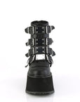 DEMONIACULT DAMNED-105 Black Vegan Leather