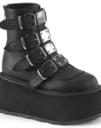 DEMONIACULT DAMNED-105 Black Vegan Leather