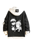 Jujutsu Kaisen Black Denim Jacket Model 1