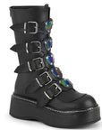 DemoniaCult EMILY-330 Black Vegan Leather