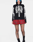 Bones hooded sweatshirt with studs