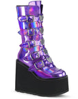 DEMONIACULT SWING-230 Purple Holo Vegan Leather