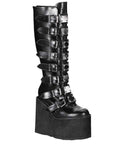 DEMONIACULT SWING-815 Black Vegan Leather